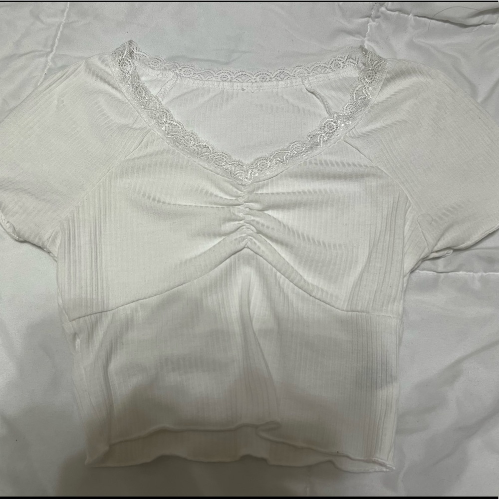 White Crop Top